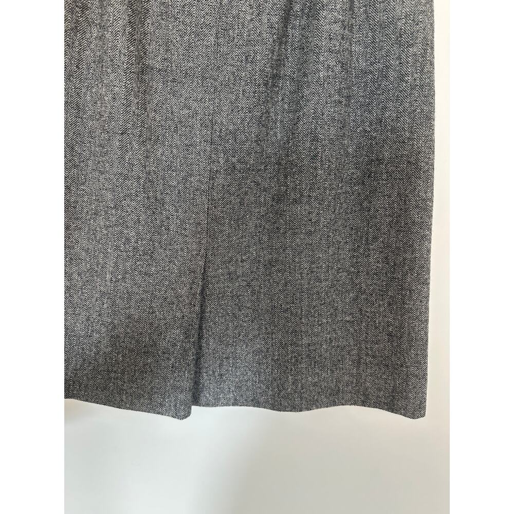 Pendleton Vintage Large Gray Wool Herringbone Pen… - image 3